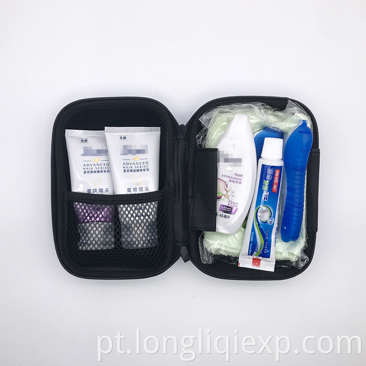 Kit de amenidade portátil para viagem de avião em promoção, conjunto de viagem para cuidados com a pele